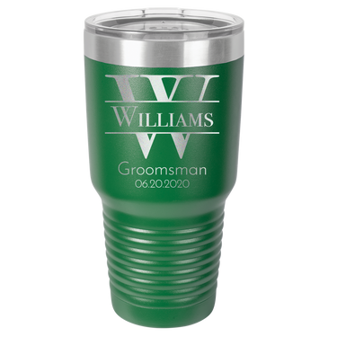 Personalized Groomsmen Tumbler - Custom Engraved Gift for Best Man and Groomsman